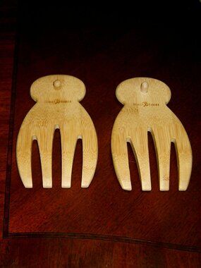 Totally Bamboo TB Bamboo Salad Servers, GUC